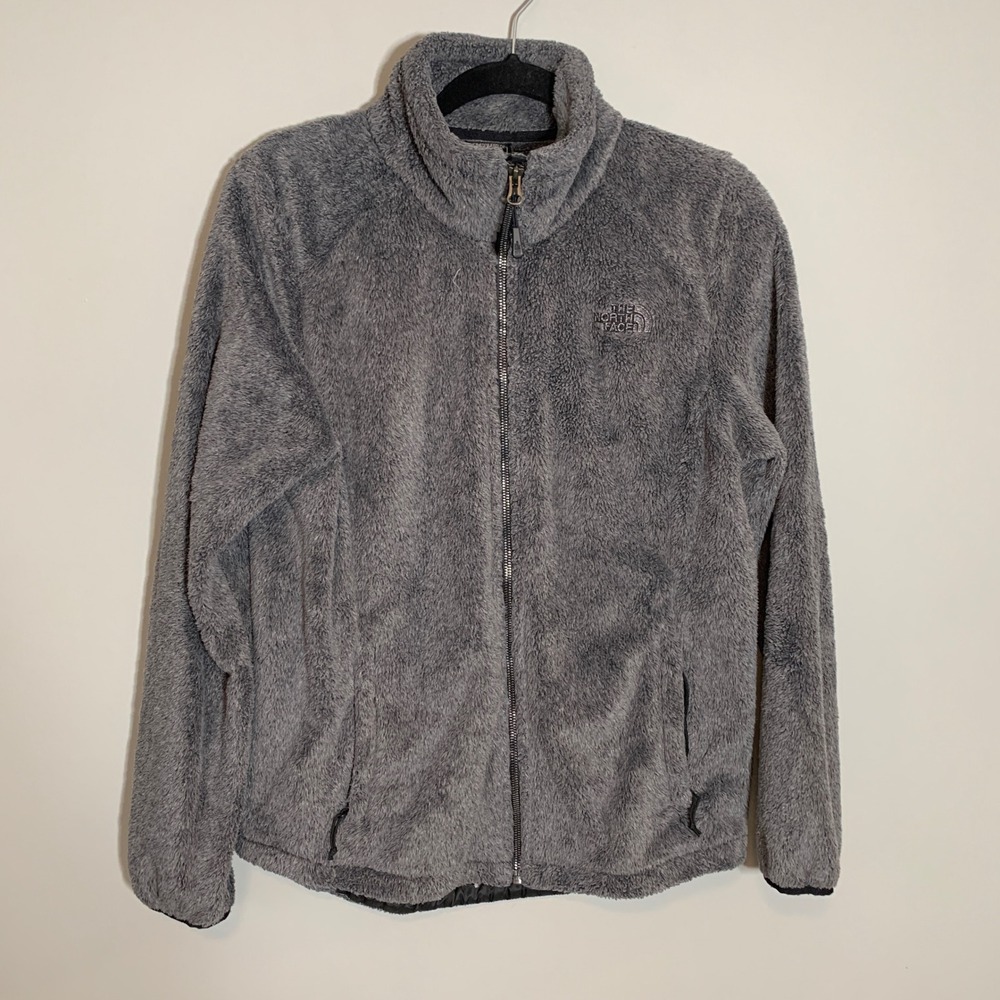 The North Face Fleece Jacket Gray Women's Full Zip Cozy Warm Size Medium